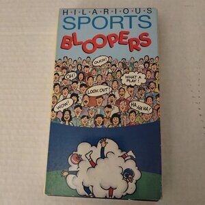 Hilarious Sports Bloopers VHS Tape 1992 Alpha Video Distributors Comedy Sports